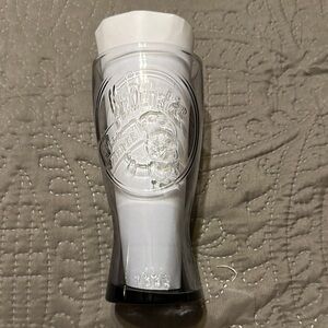 Vintage 1955 McDonald’s Speedee Mascot Clear Purple Glass  Beer Drinking Cup